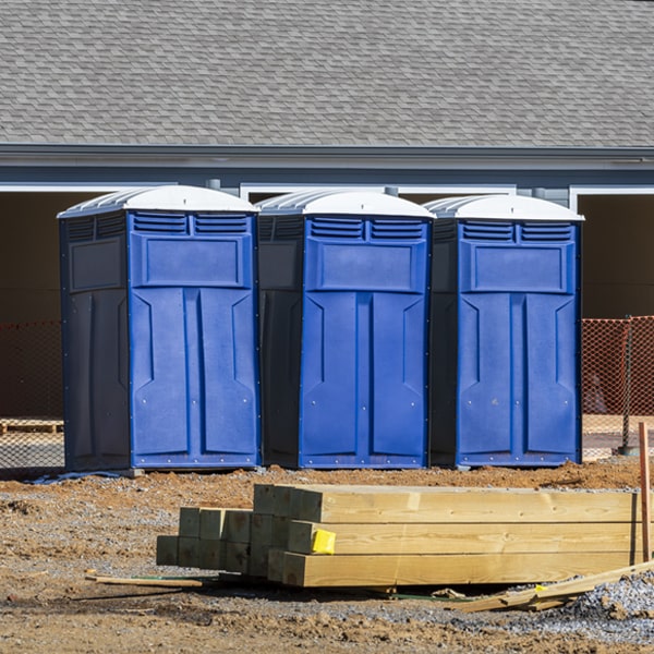 are there any restrictions on what items can be disposed of in the portable toilets in Clarktown